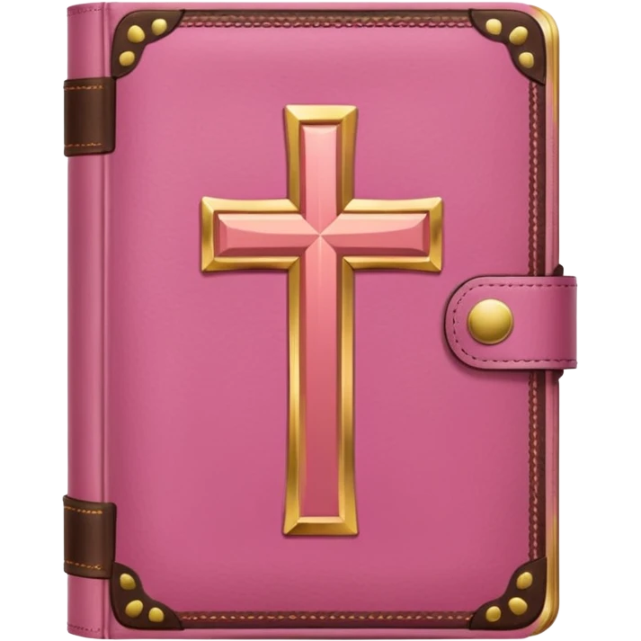 A pink bible emoji