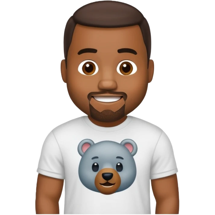 kanye west bear man emoji