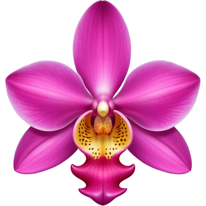 Tropical pink orchid  emoji