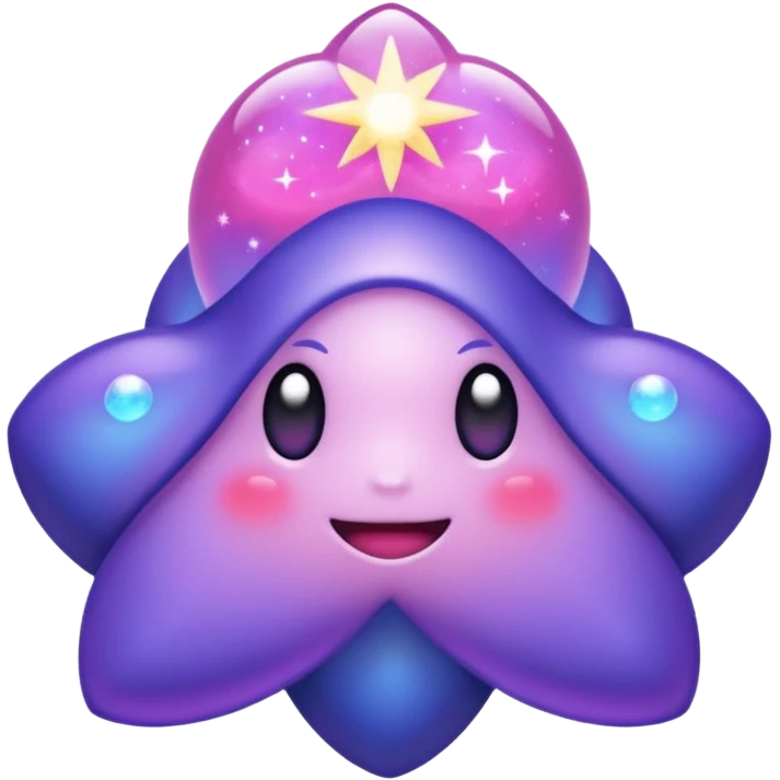 Pokemon legendary purple and pink cosmog emoji