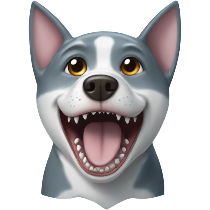 A shark with the ears of a dog  emoji