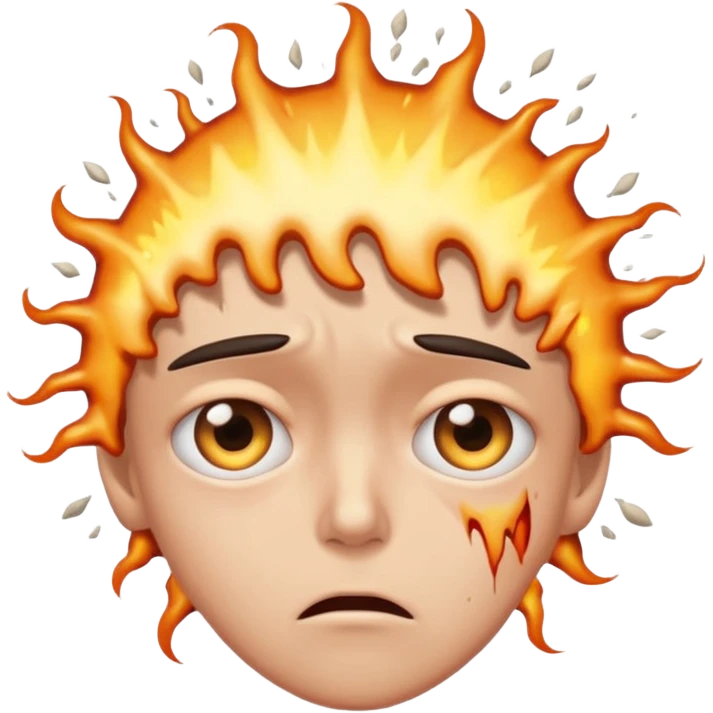 Sad exhale while eyes pop out cartoonishly and head explode emoji