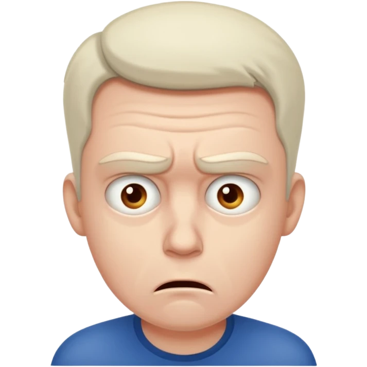 Anxious man emoji