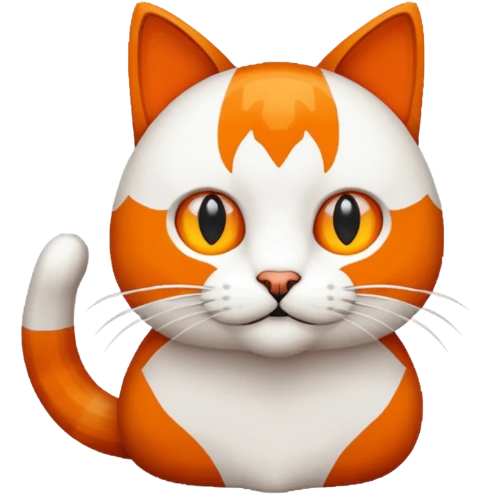 Pixilated cat emoji