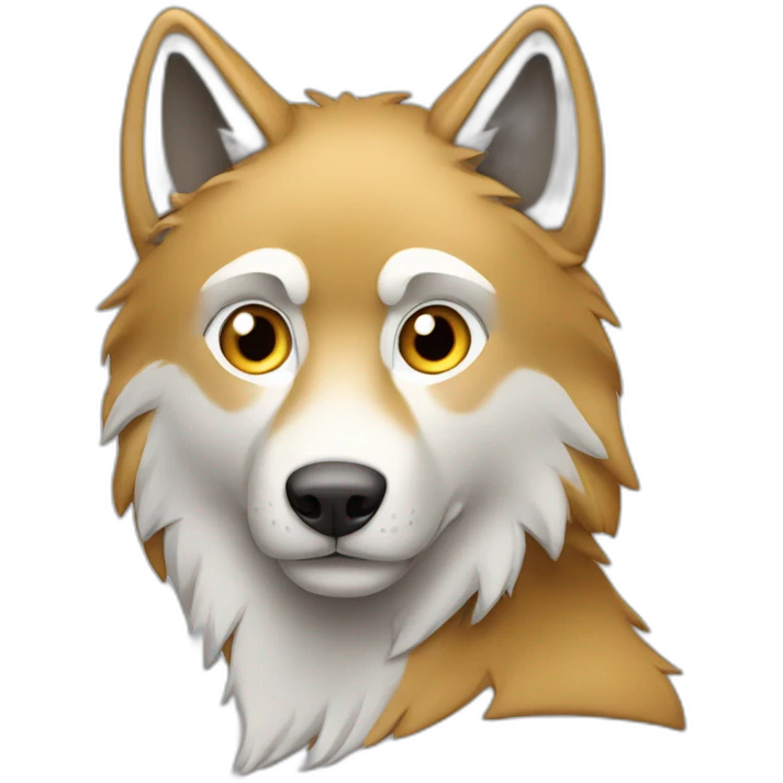 Loup sur chat emoji