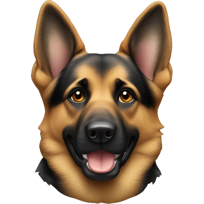 german sheperd head only emoji