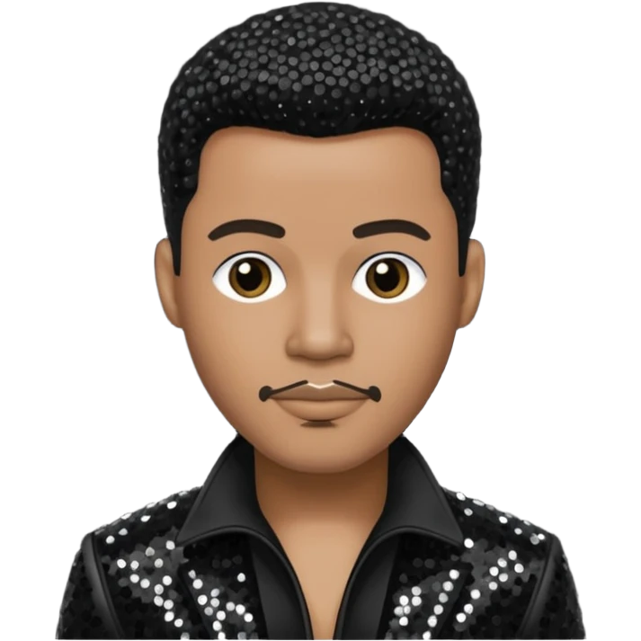 Joe, R&B Singer with black sequin outfit emoji