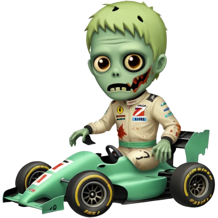 zombie formla 1 racer emoji