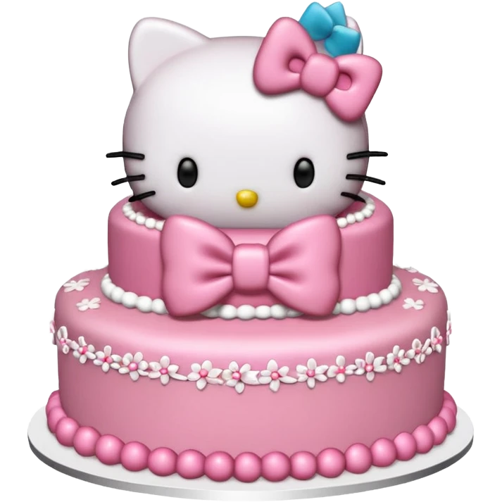 hello kitty birthday cake emoji