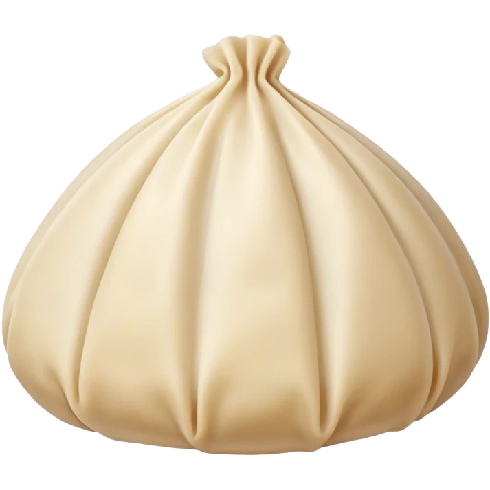a single buuz Mongolian steamed dumpling  emoji