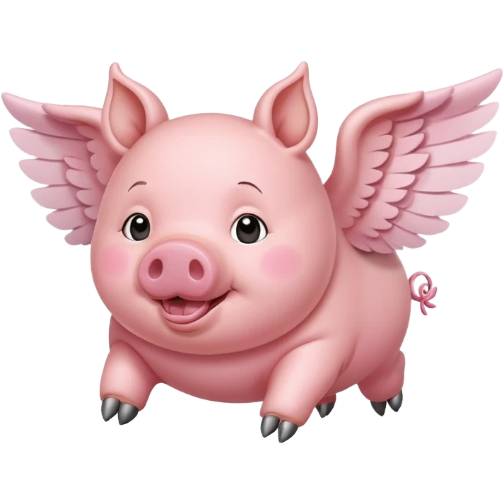 Flying pig  emoji