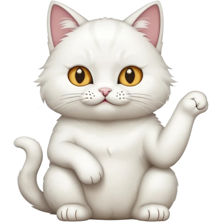 cat with middle finger  emoji
