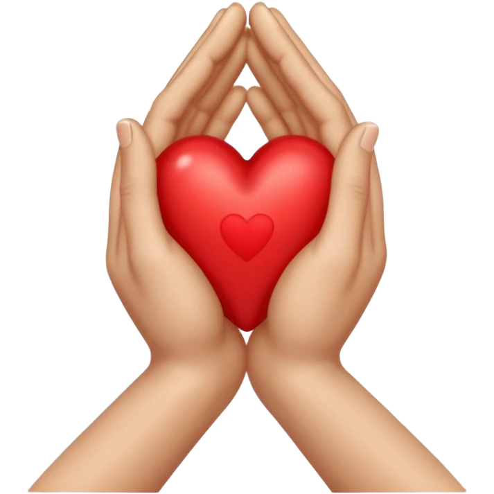 Pray hands + heart  emoji