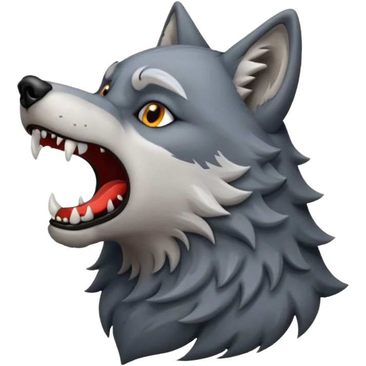 Uluyan kurt emoji