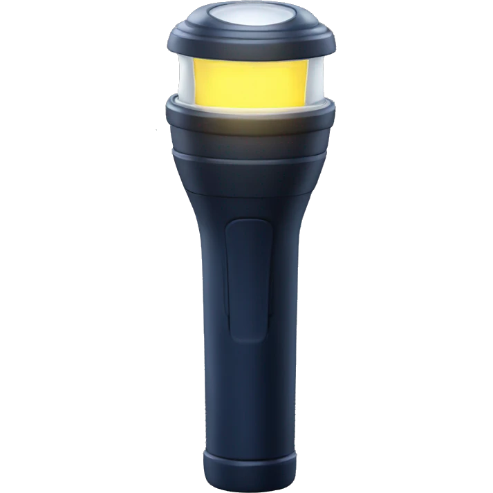 police flashlight emoji