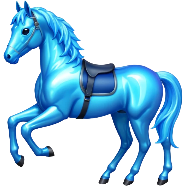 Sci fi Horse, fully holograms emoji