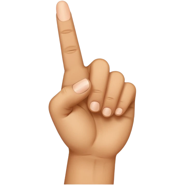 Middle finger emoji