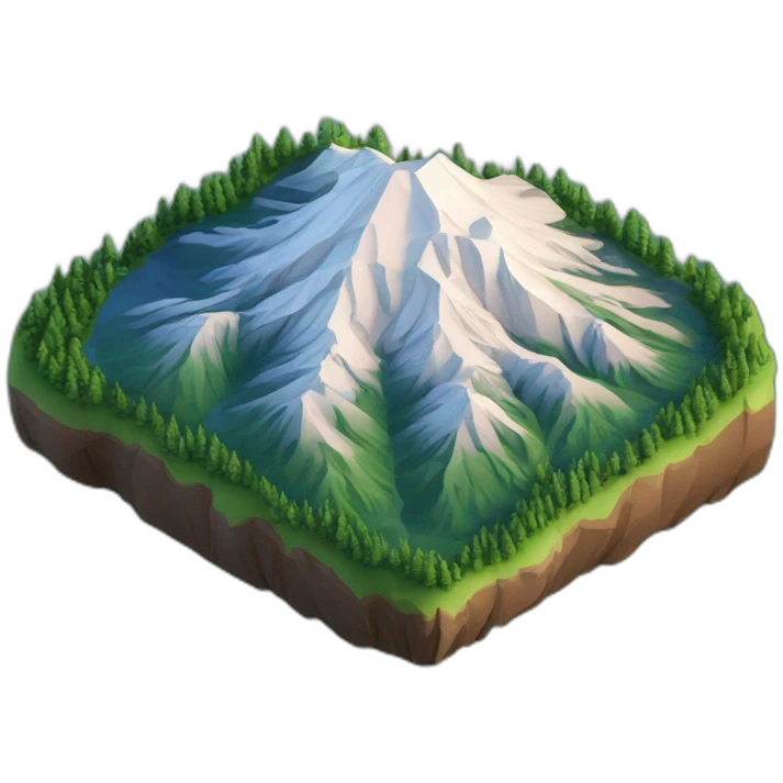 isometric-3d-mount-rainier emoji