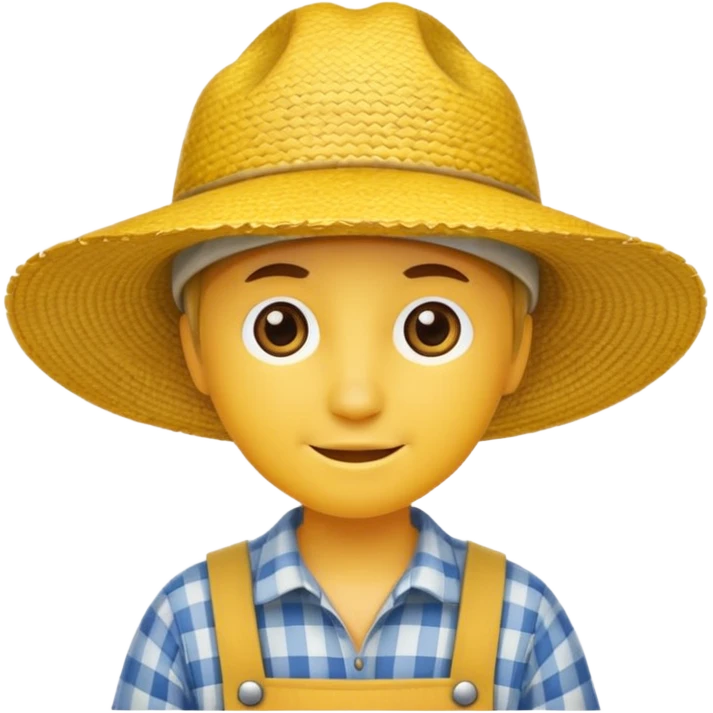 yellow farmer hat emoji