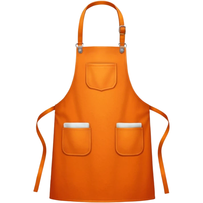 orange apron emoji