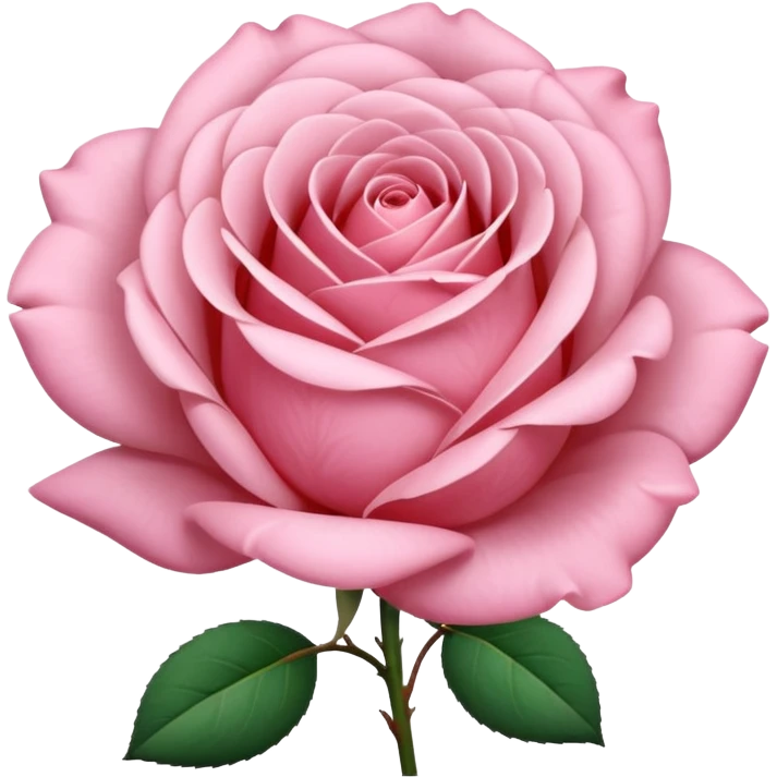 A light pink colour rose emoji