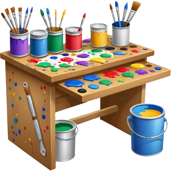 paint desk emoji