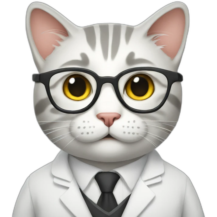 professor cat emoji