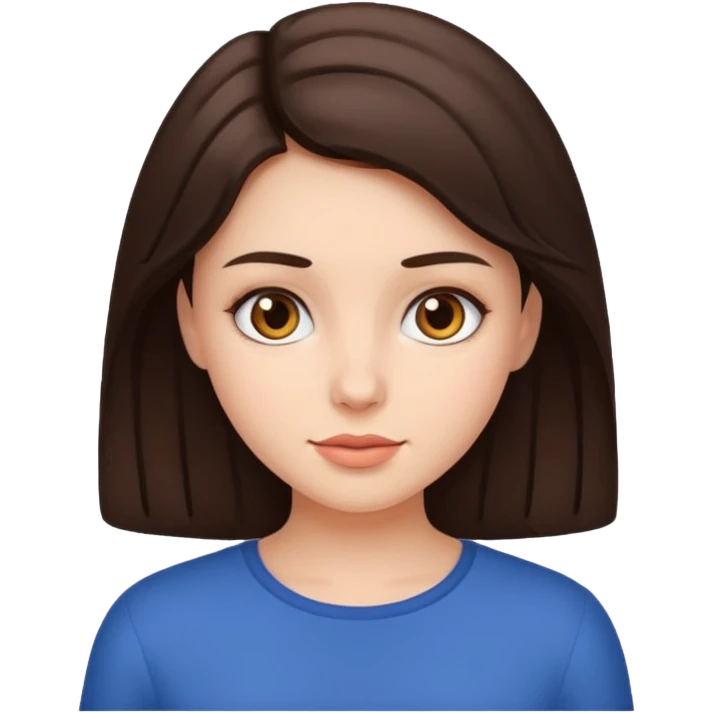 девочка брюнетка emoji