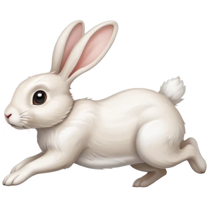 a running Rabbit emoji