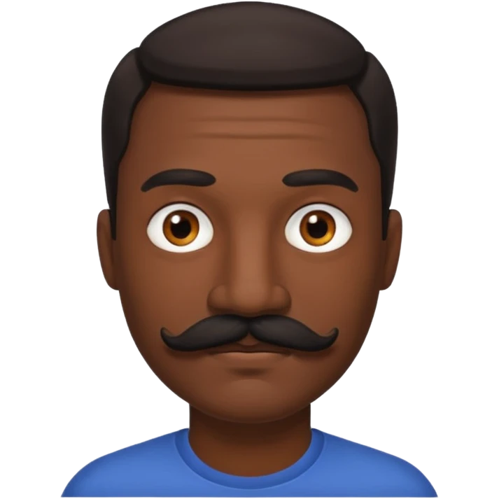 black mustache man,Big black mustache. emoji