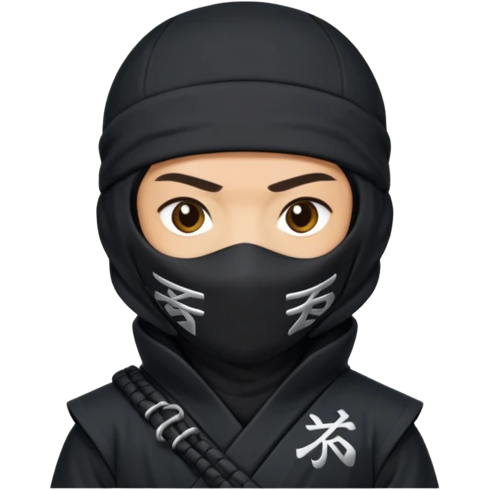 Ninja with MB written on it emoji