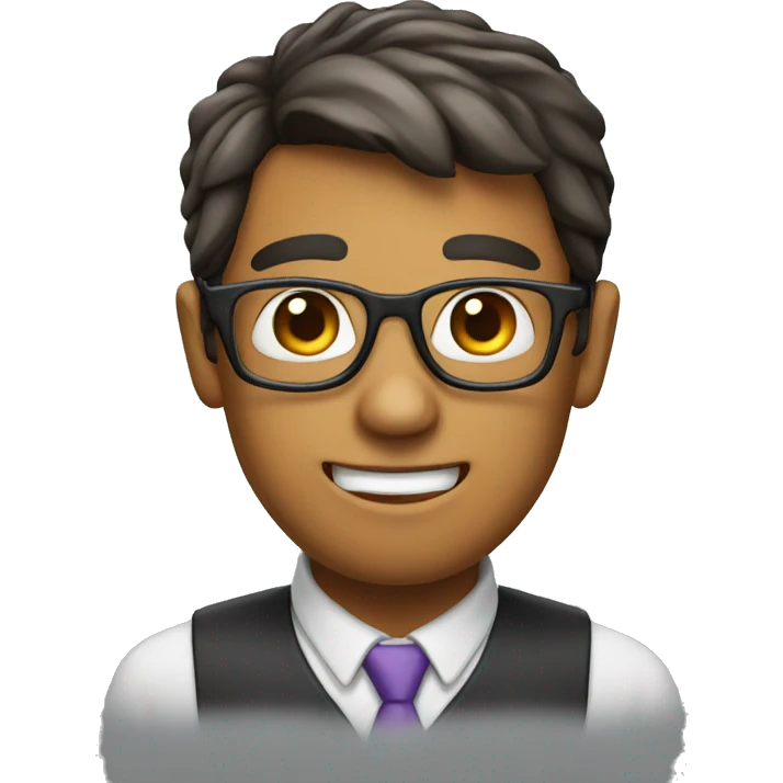 Telling nerd emoji