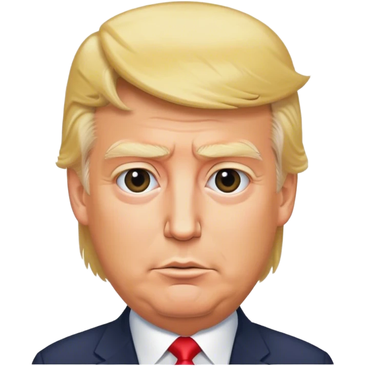 Trump with blond hair  emoji