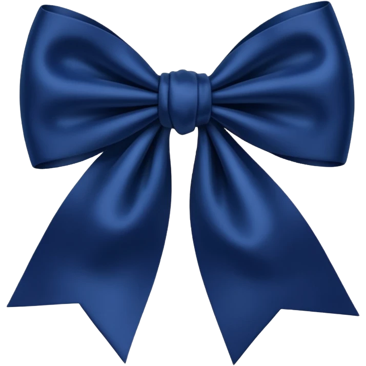 Navy blue bow emoji
