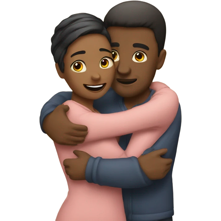 couple hugging emoji