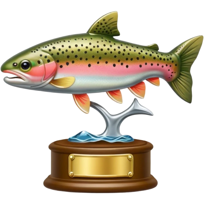 World’s smallest trout trophy emoji