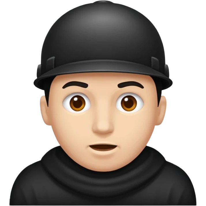 Ein schwarzer Mann mit einer Bombe  emoji