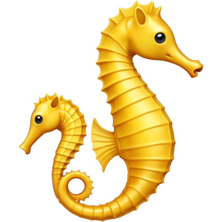 Seahorse all yellow just yellow emoji