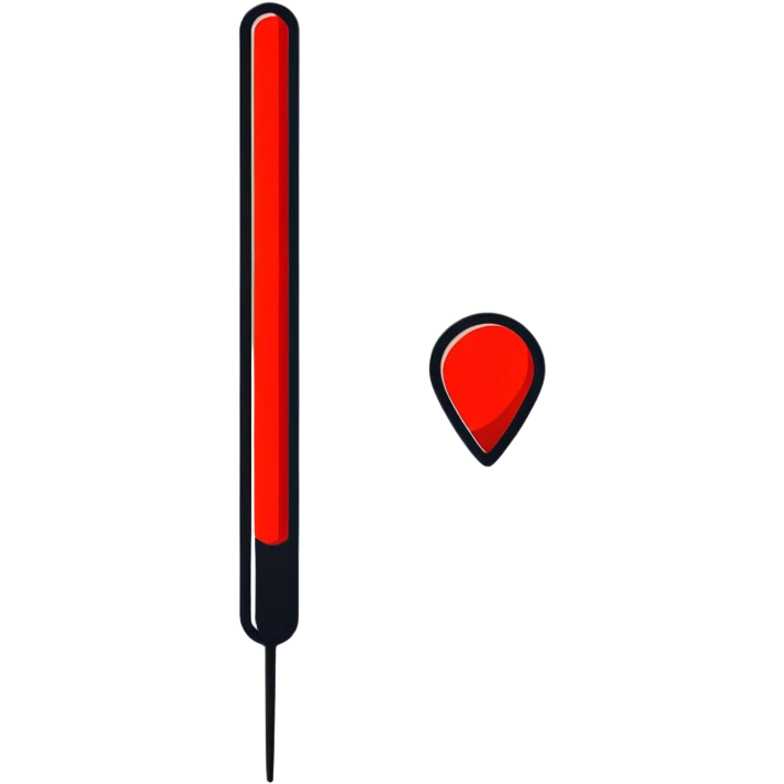 red push pin emoji