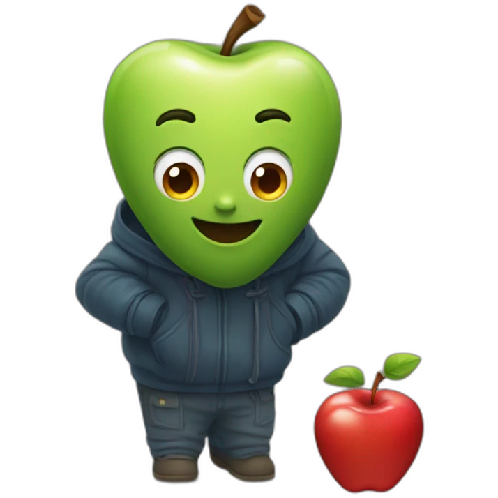 Coeur apple emoji