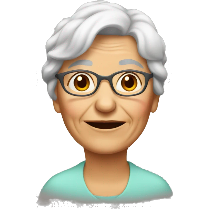 elderly woman emoji