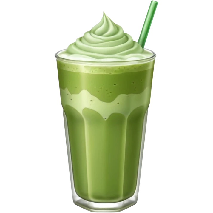an iced matcha latte emoji