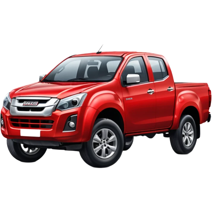 red isuzu d-max pickup truck emoji