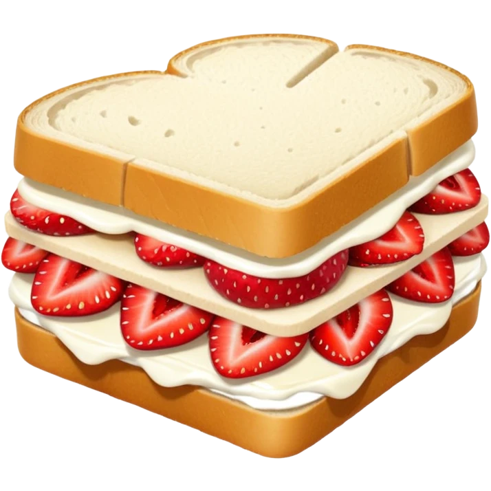 Strawberry sandwich   emoji