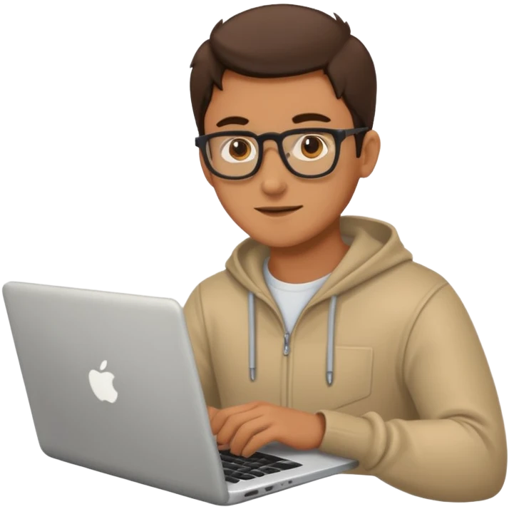 a man working on laptop emoji
