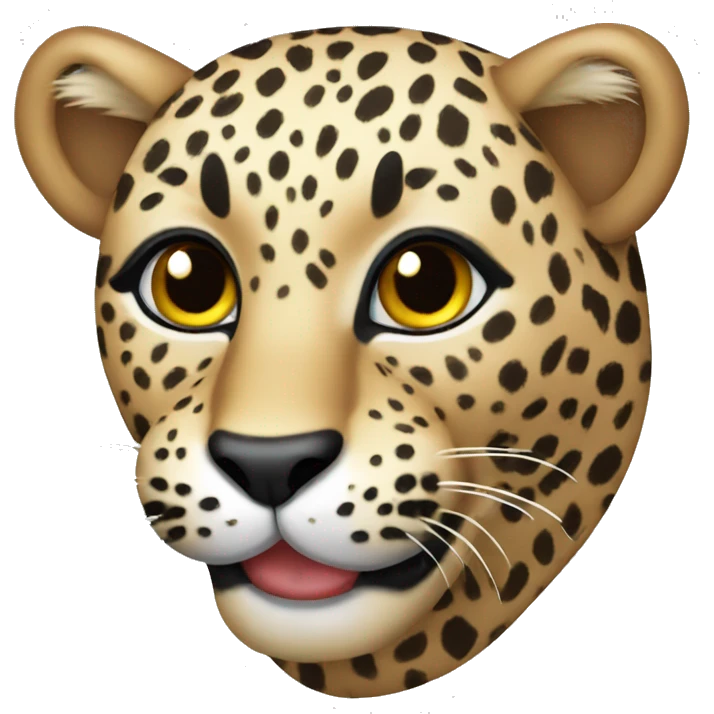 pretty leopard  emoji