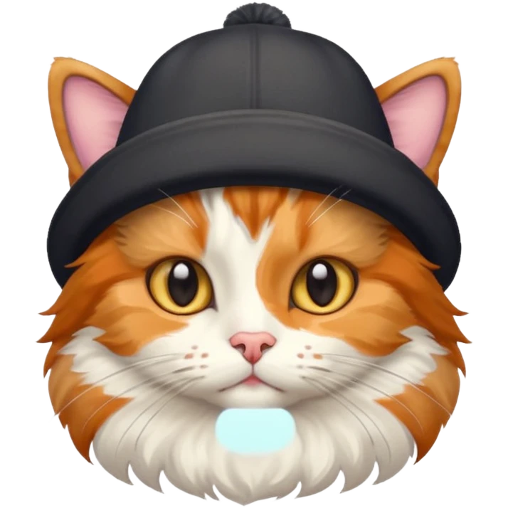 Cat hat emoji