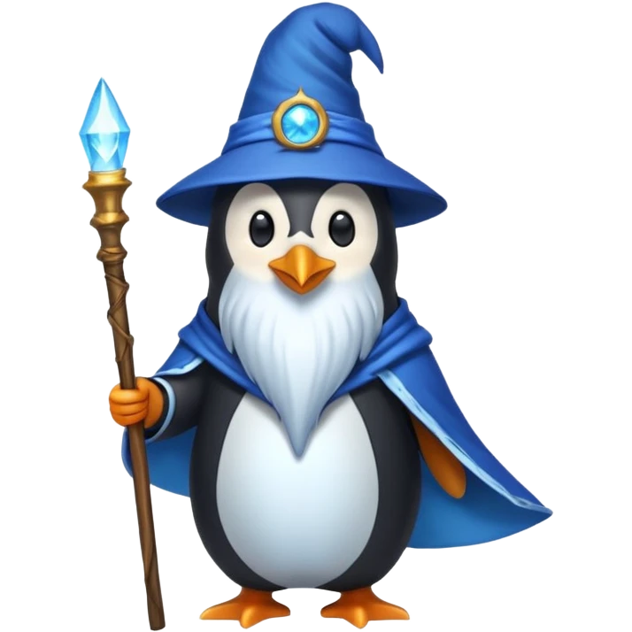 Penguin Wizard emoji