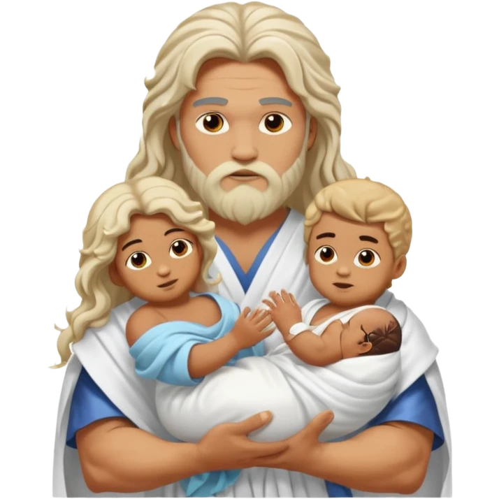 zeus a women and a baby  emoji