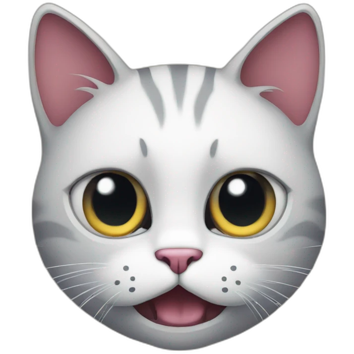 Scary cat emoji
